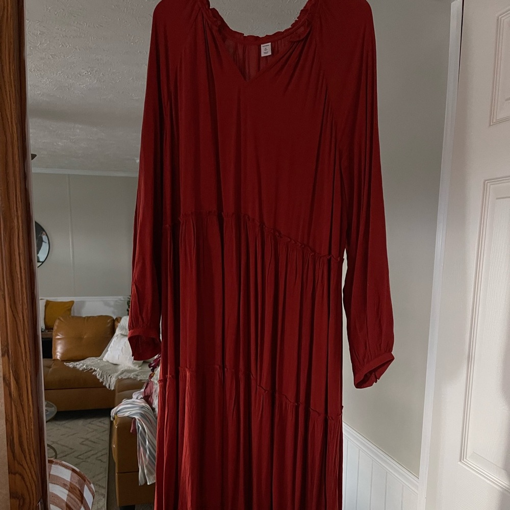 rust dress